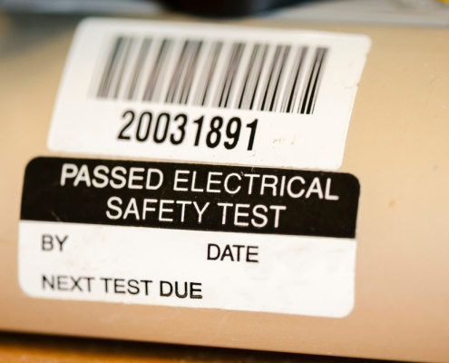 Sticker,On,An,Electrical,Appliance,Stating,That,It,Has,Passed